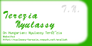 terezia nyulassy business card